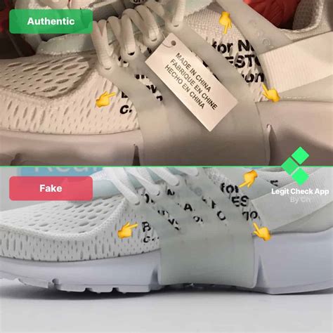 how to tell a fake nike presto|off white presto white check.